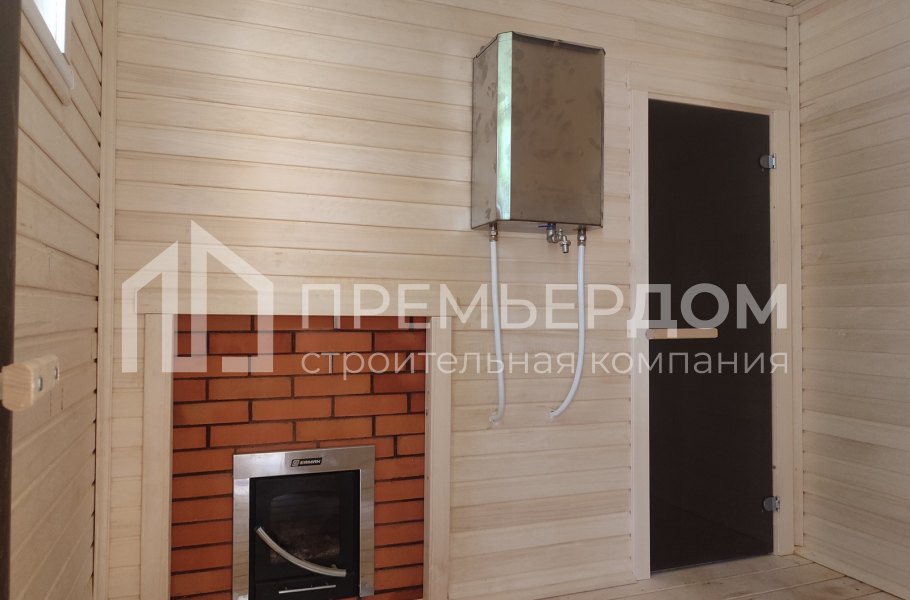 Фото со стройплощадок - Каркасная баня 3х8 м.