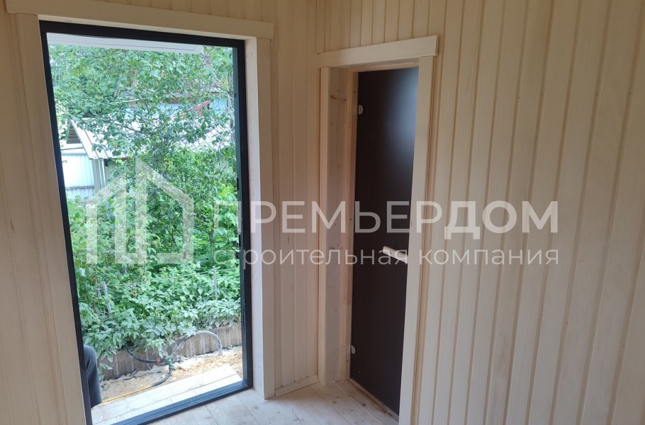 Фото со стройплощадок - Каркасная баня 3х8 м.