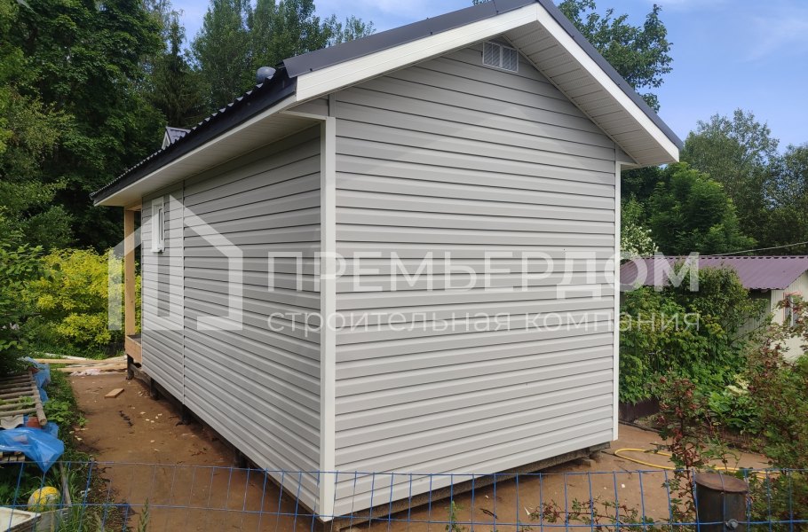 Фото со стройплощадок - Каркасная баня 3х8 м.