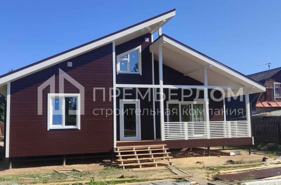 Фото со стройплощадок - Каркасный дом 9х12 м.