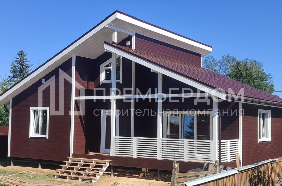 Фото со стройплощадок - Каркасный дом 9х12 м.