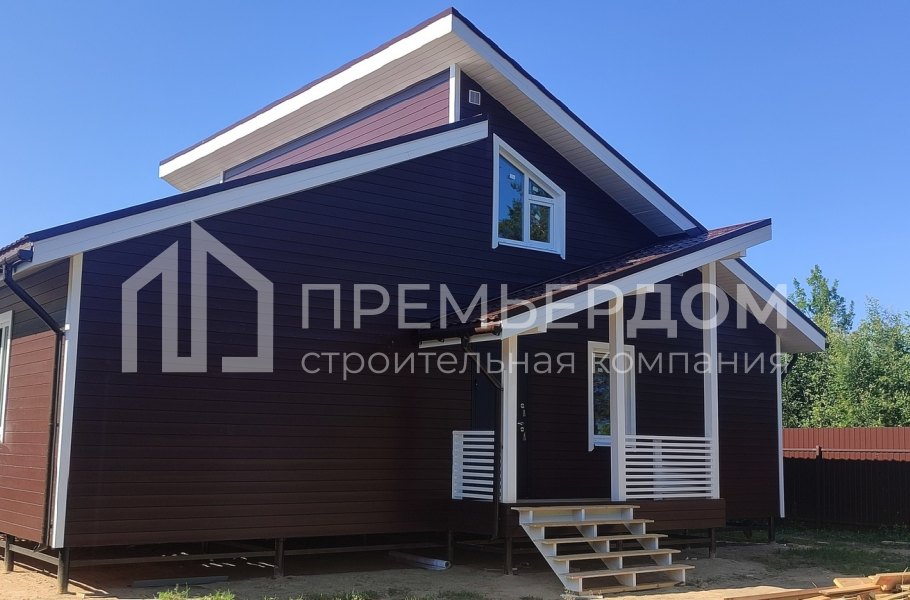 Фото со стройплощадок - Каркасный дом 9х12 м.