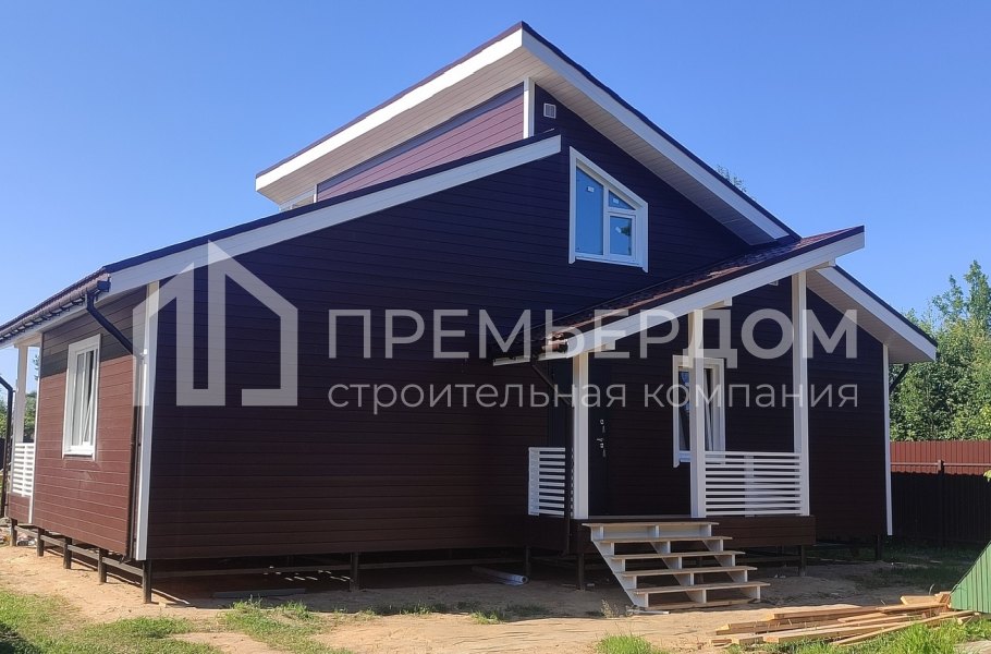 Фото со стройплощадок - Каркасный дом 9х12 м.