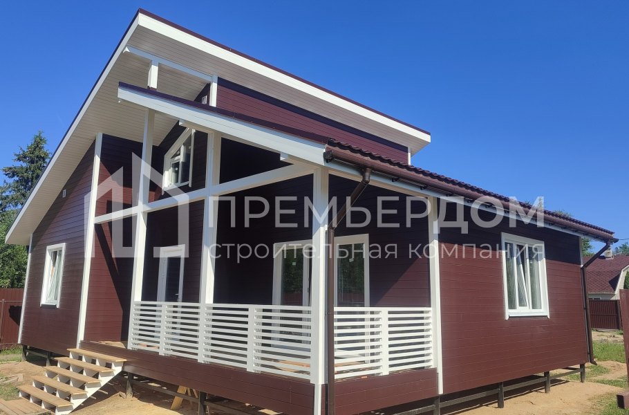 Фото со стройплощадок - Каркасный дом 9х12 м.