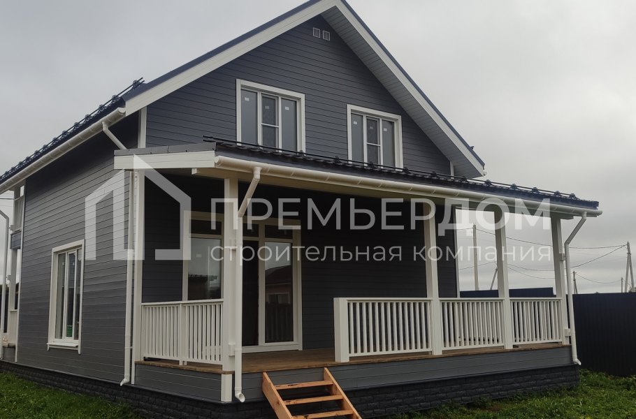 Фото со стройплощадок - Каркасный дом 8х12 м.