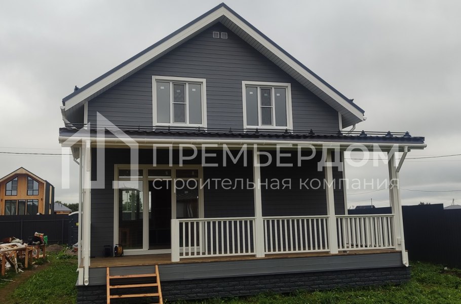 Фото со стройплощадок - Каркасный дом 8х12 м.