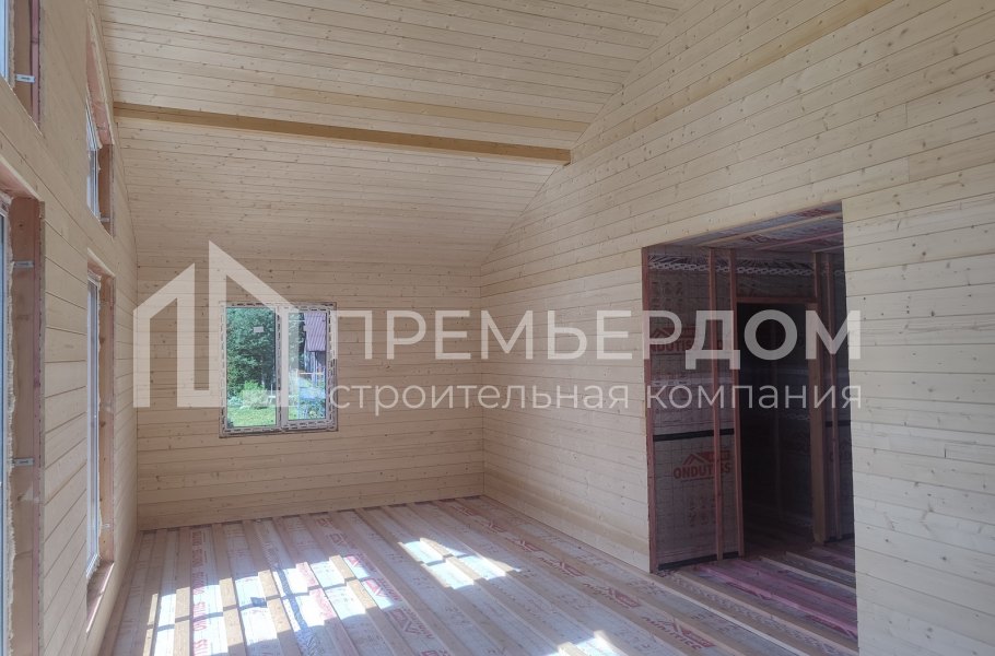 Фото со стройплощадок - Каркасный дом 12х11,5 м.