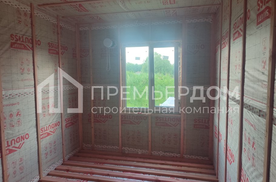 Фото со стройплощадок - Каркасный дом 9,5х13 м.