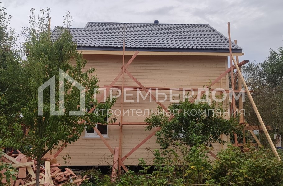 Фото со стройплощадок - Каркасный дом 7,5х8,5 м.