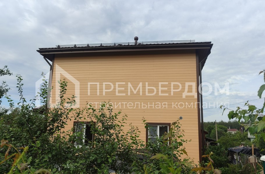 Фото со стройплощадок - Каркасный дом 7,5х7,5 м.