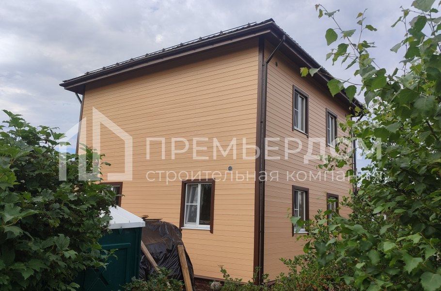 Фото со стройплощадок - Каркасный дом 7,5х7,5 м.