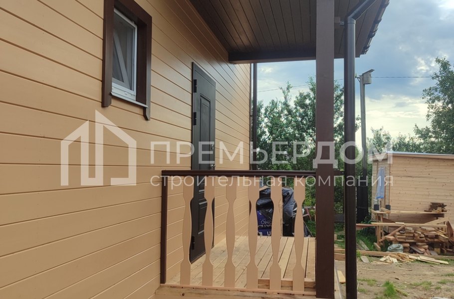 Фото со стройплощадок - Каркасный дом 7,5х7,5 м.