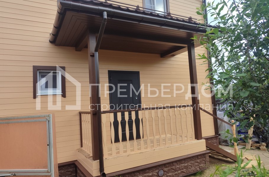 Фото со стройплощадок - Каркасный дом 7,5х7,5 м.