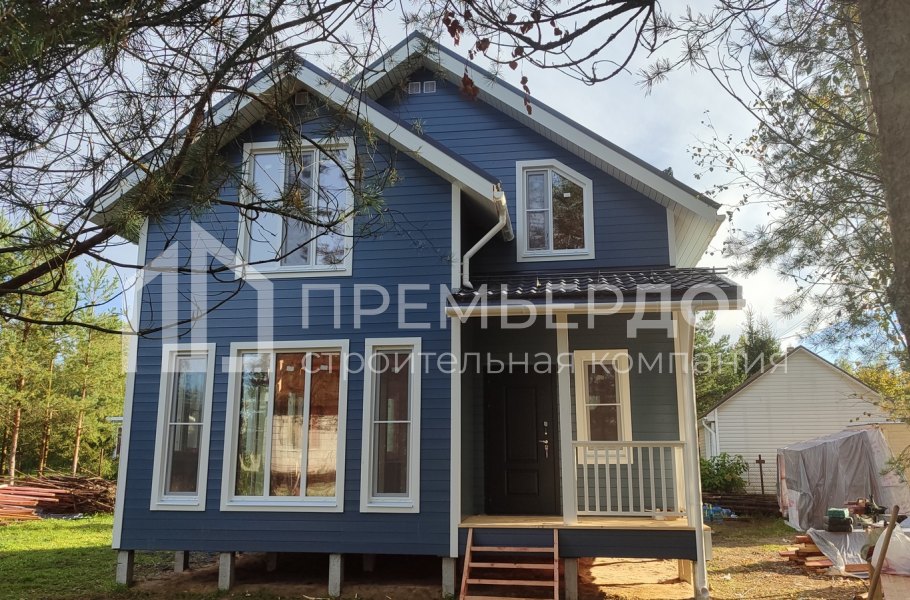 Фото со стройплощадок - Каркасный дом 7,5х7,5 м.