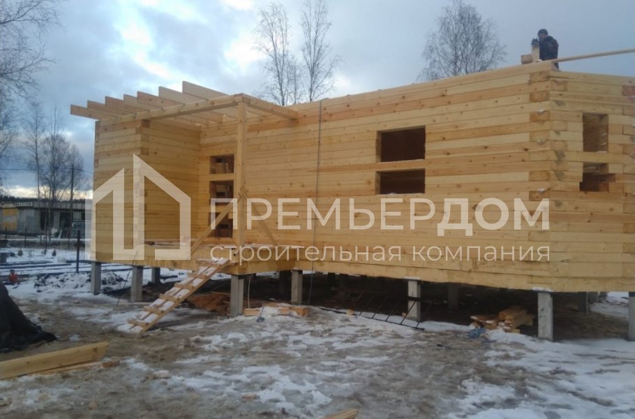 Фото со стройплощадок - Дом по проекту Д-60