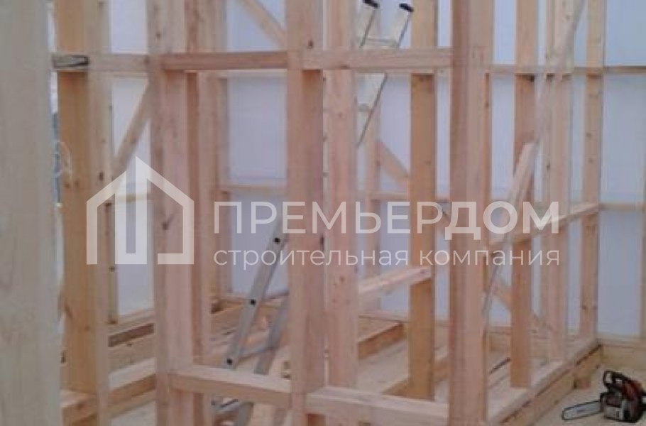 Фото со стройплощадок - Каркасный дом 6х8 м.