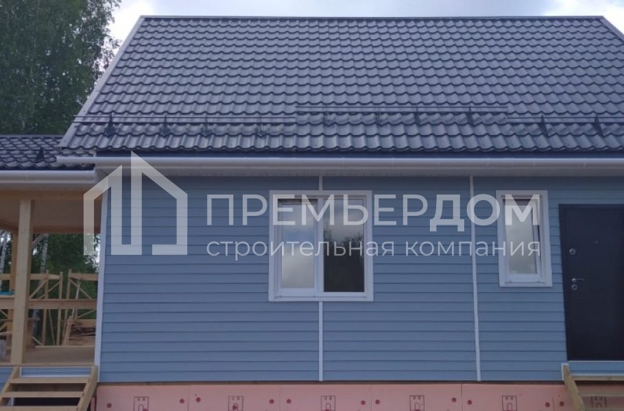 Фото со стройплощадок - Каркасный дом 7х8 м.