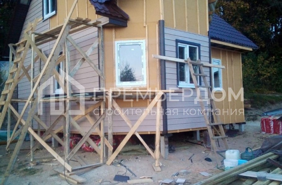 Фото со стройплощадок - Дом по проекту К-37