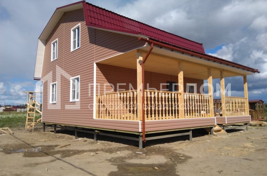 Фото со стройплощадок - Каркасный дом 9х10 м.