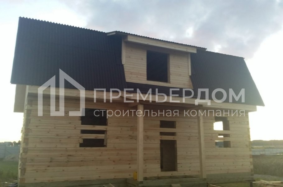 Фото со стройплощадок - Дом из бруса 6х9 м.