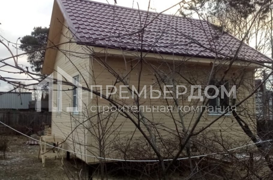 Фото со стройплощадок - Каркасный дом 6х6 м.