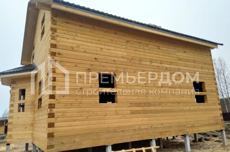 Фото со стройплощадок - Дом по проекту Д-60