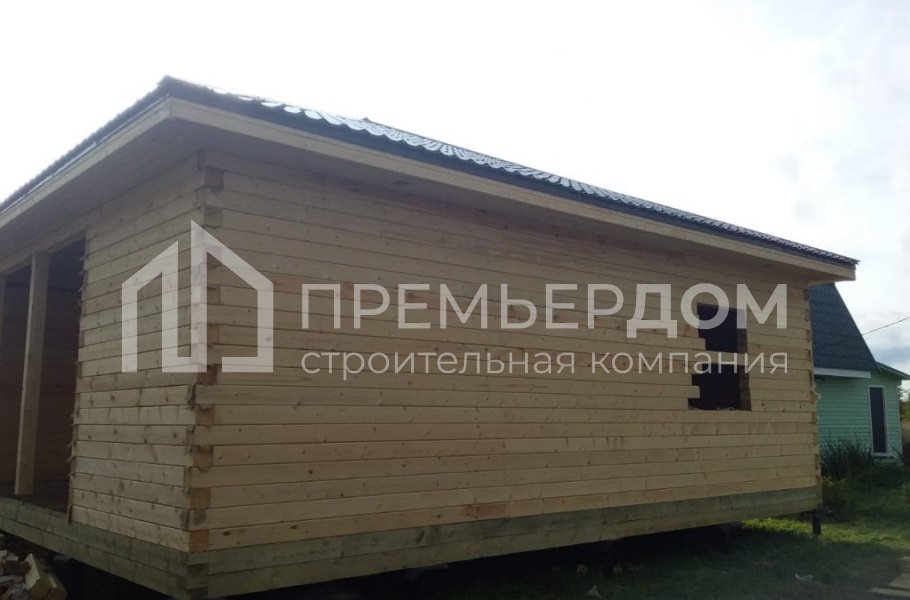 Фото со стройплощадок - Дом из бруса 9х12 м.