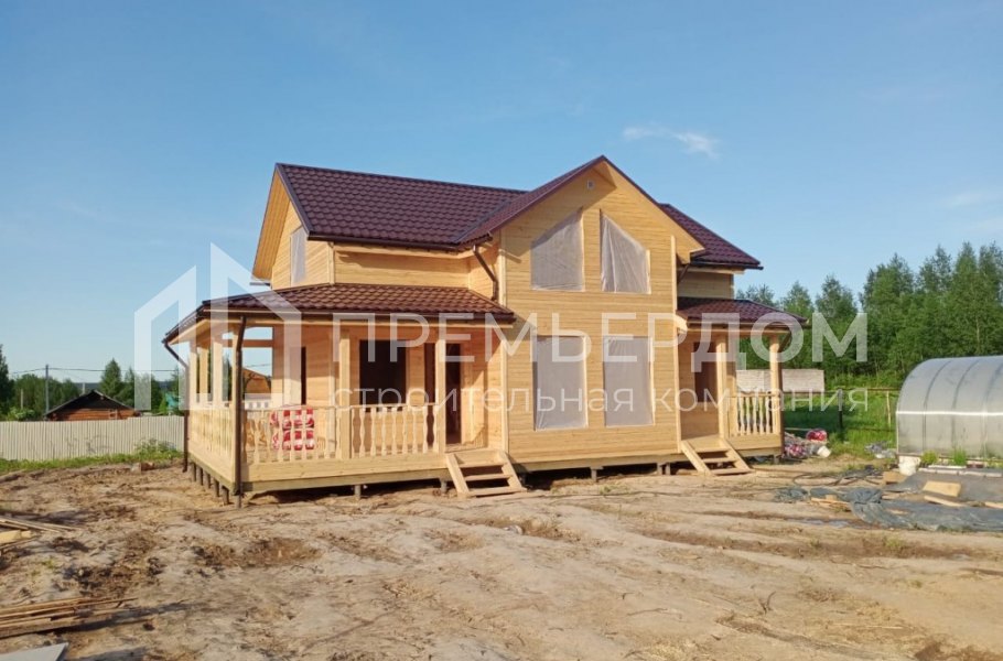 Фото со стройплощадок - Дом по проекту К-22