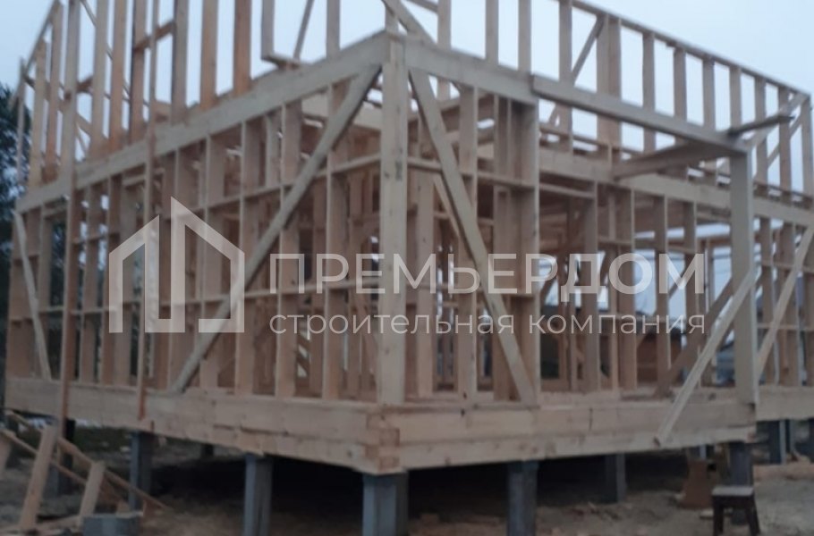 Фото со стройплощадок - Дом по проекту К-60