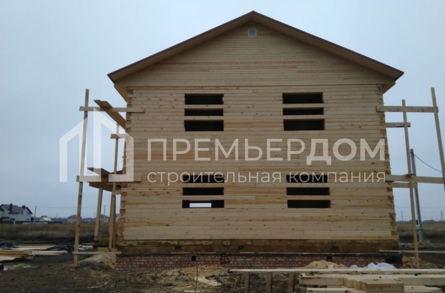 Фото со стройплощадок - Дом по проекту Д-63 и баня