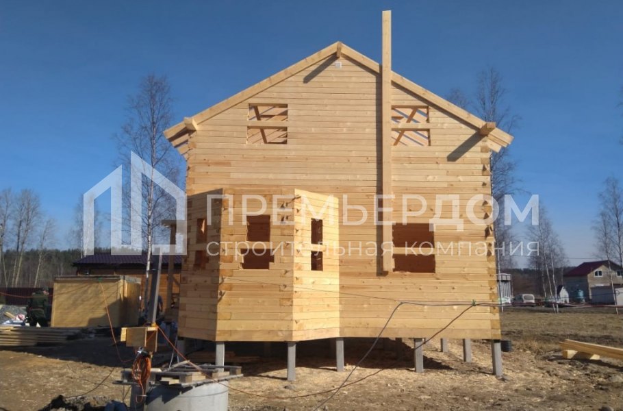 Фото со стройплощадок - Дом по проекту Д-60