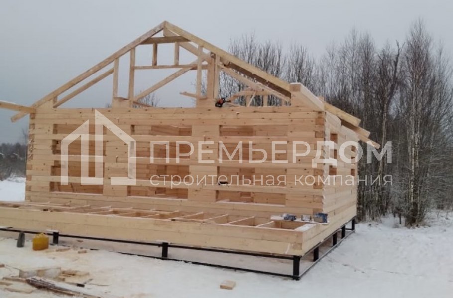 Фото со стройплощадок - Дом по проекту Д-25