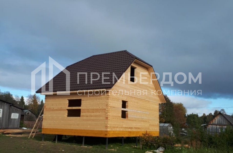 Фото со стройплощадок - Дом по проекту Д-47