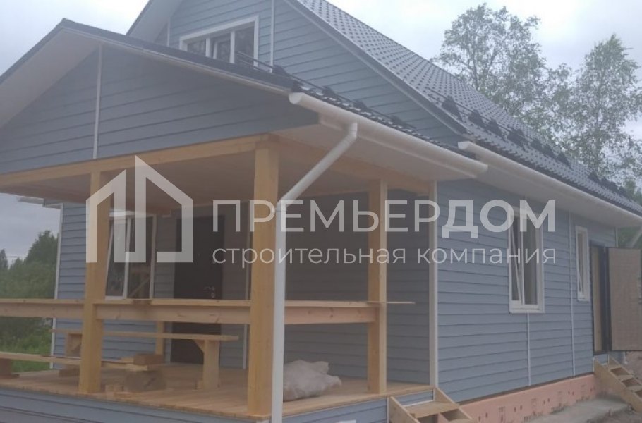 Фото со стройплощадок - Каркасный дом 7х8 м.