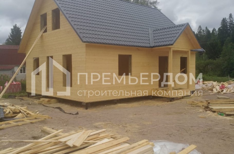 Фото со стройплощадок - Каркасный дом 8х10 м.