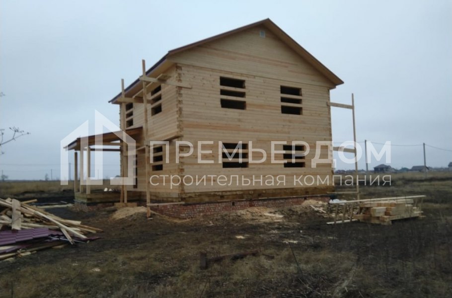 Фото со стройплощадок - Дом по проекту Д-63 и баня