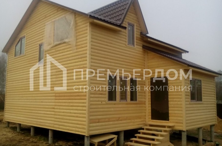 Фото со стройплощадок - Каркасный дом 8x8