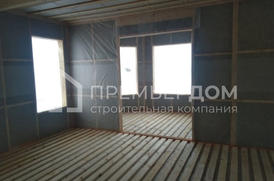 Фото со стройплощадок - Каркасный дом 8х10 м.