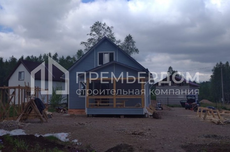 Фото со стройплощадок - Каркасный дом 7х8 м.