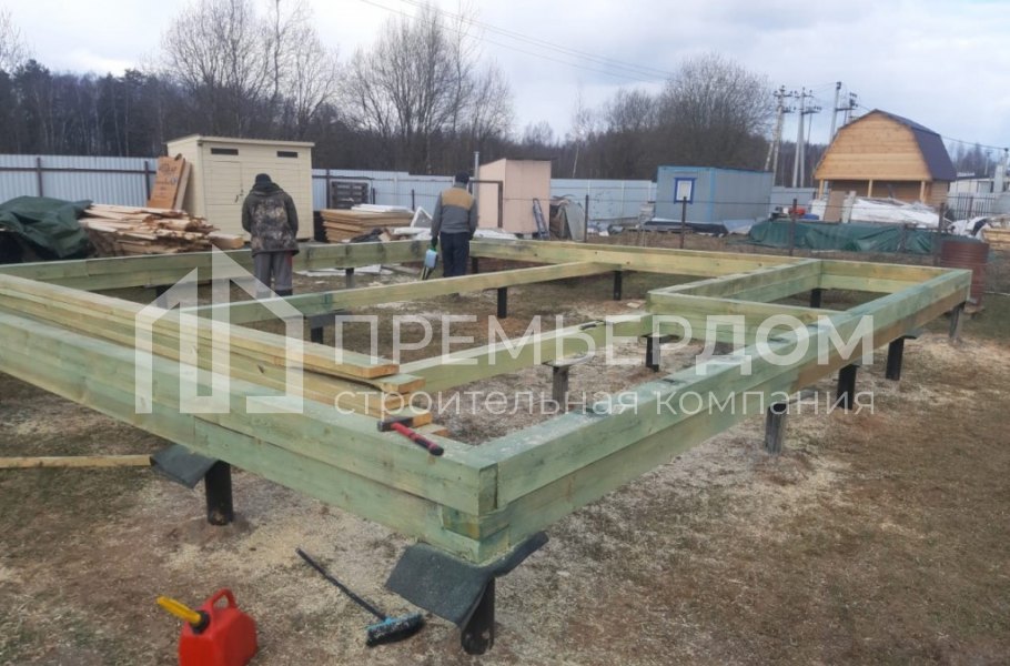 Фото со стройплощадок - Дом по проекту К-5