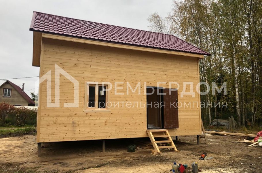 Фото со стройплощадок - Каркасный дом 6х8 м