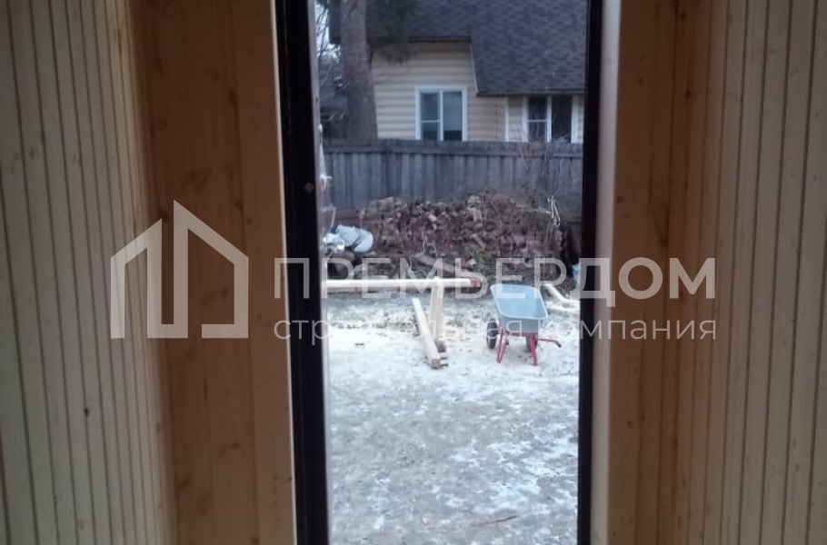 Фото со стройплощадок - Каркасный дом 6х6 м.