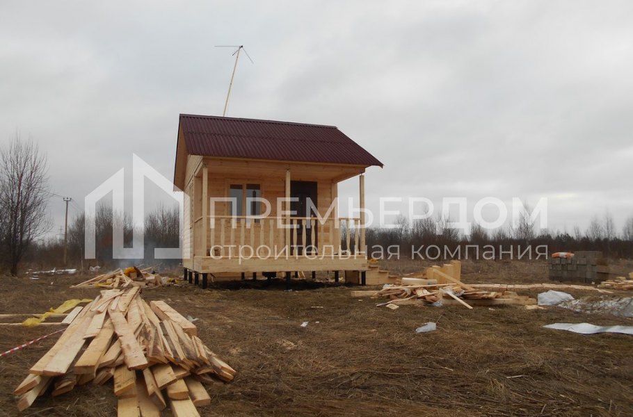 Фото со стройплощадок - Дом Д-31 и баня Б-2