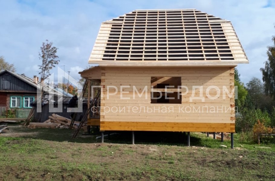 Фото со стройплощадок - Дом по проекту Д-47