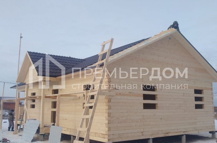 Фото со стройплощадок - Дом по проекту Д-121