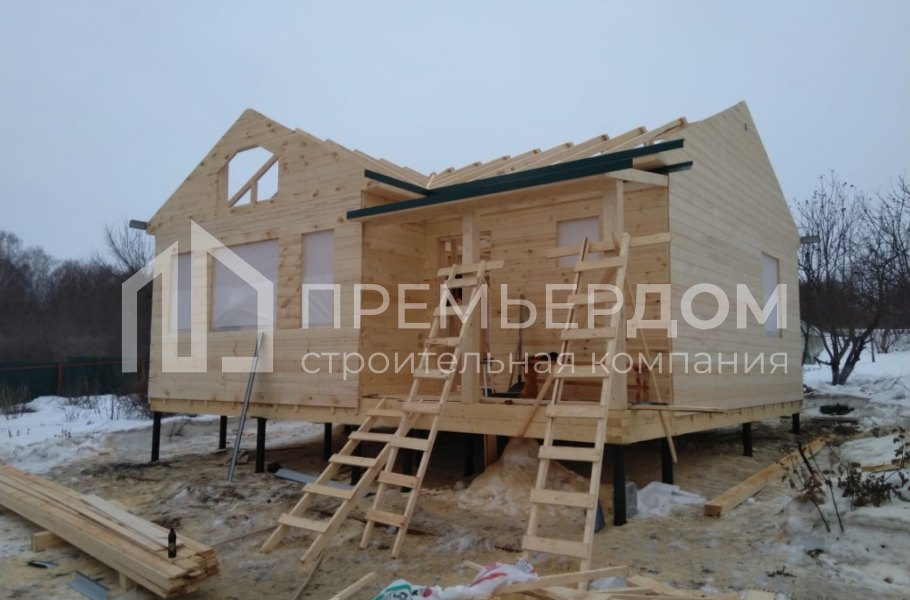 Фото со стройплощадок - Дом по проекту К-125