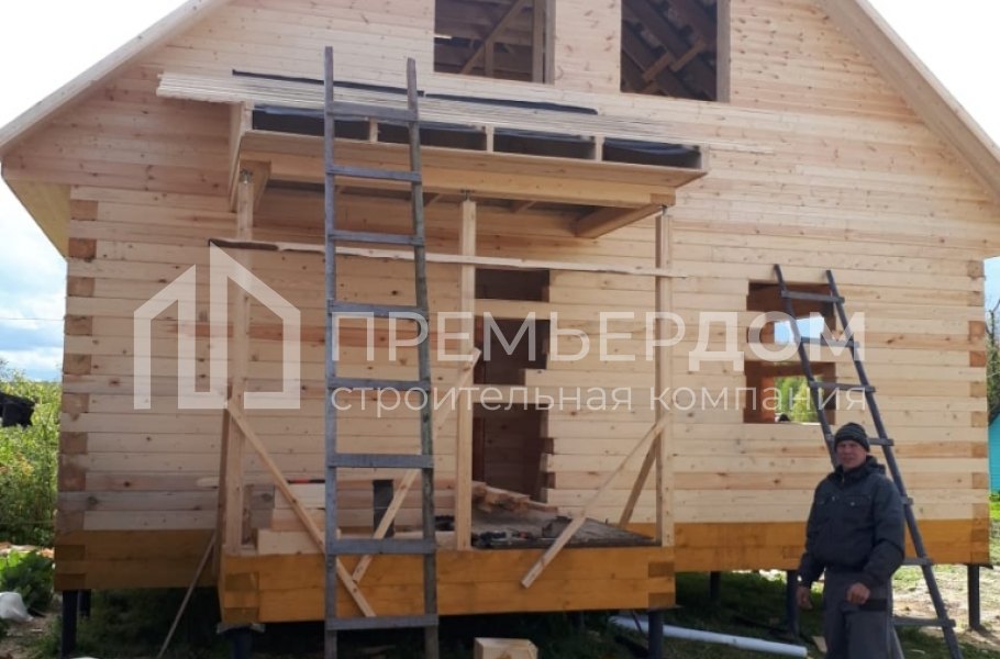 Фото со стройплощадок - Дом по проекту Д-47