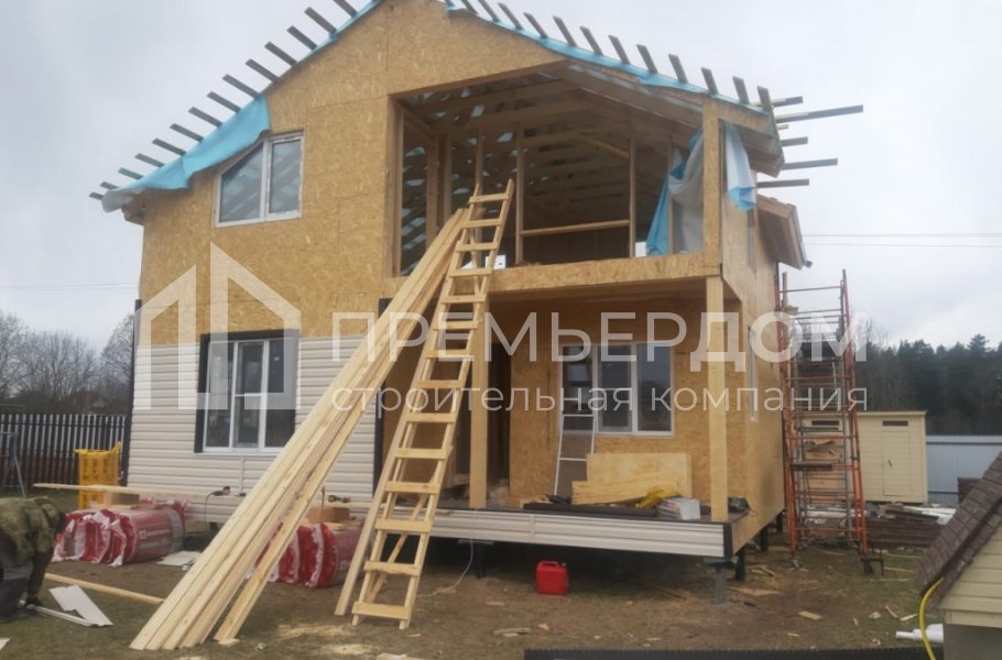 Фото со стройплощадок - Дом по проекту К-5