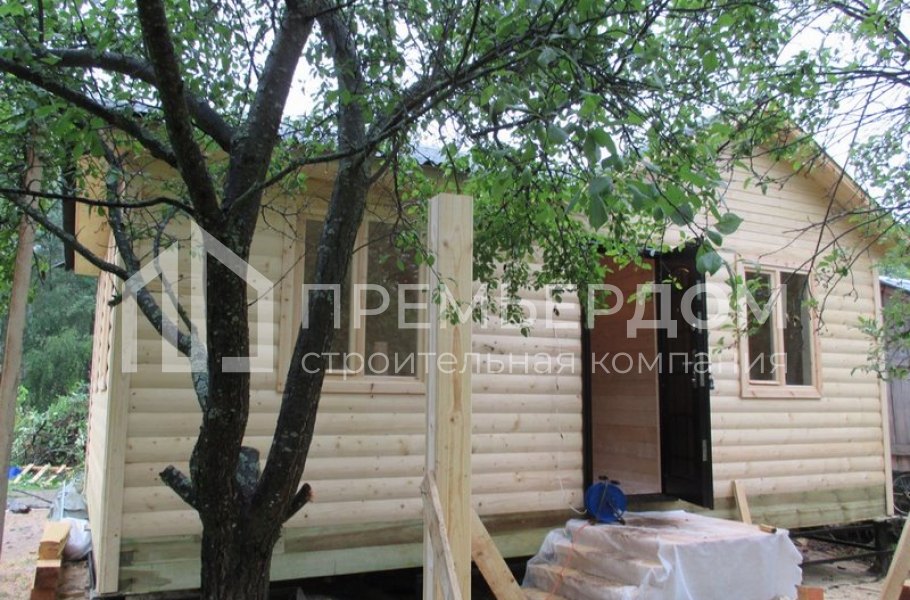 Фото со стройплощадок - Баня по проекту Б-19