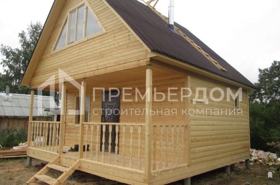 Фото со стройплощадок - Баня по проекту Б-11